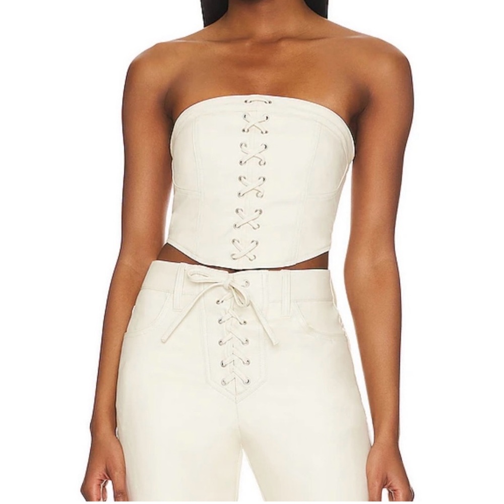 AFRM Alden Lace Up Top
